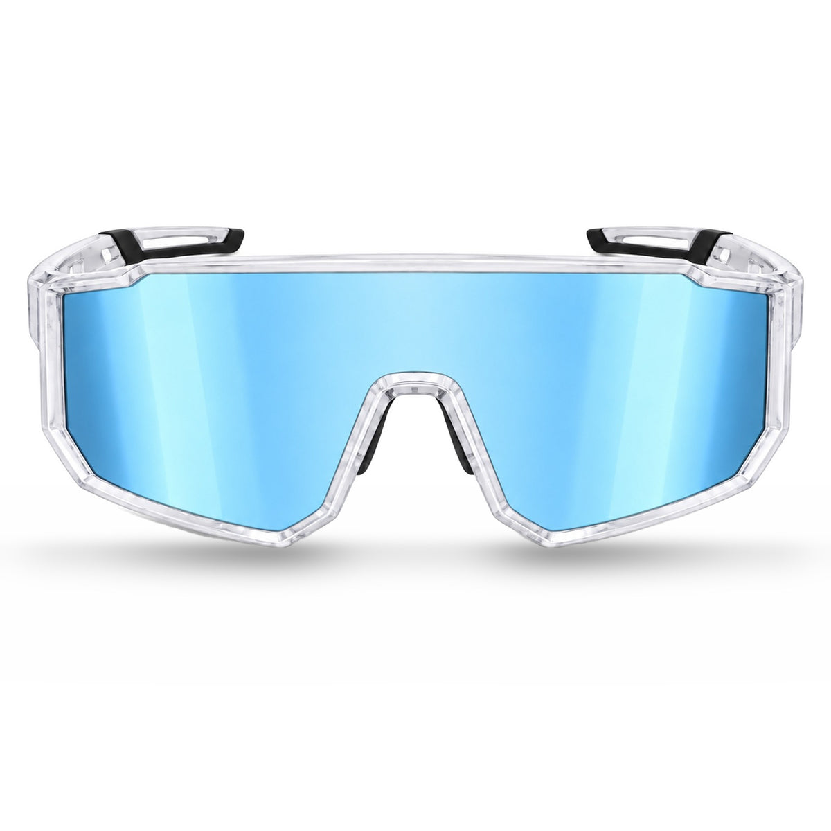 Mercuri The Nova full-frame sport sunglasses in Crystal - front view