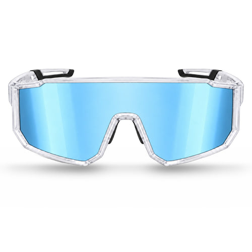 Mercuri The Nova full-frame sport sunglasses in Crystal - front view
