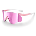 Mercuri The Talon rimless sport sunglasses in Blush