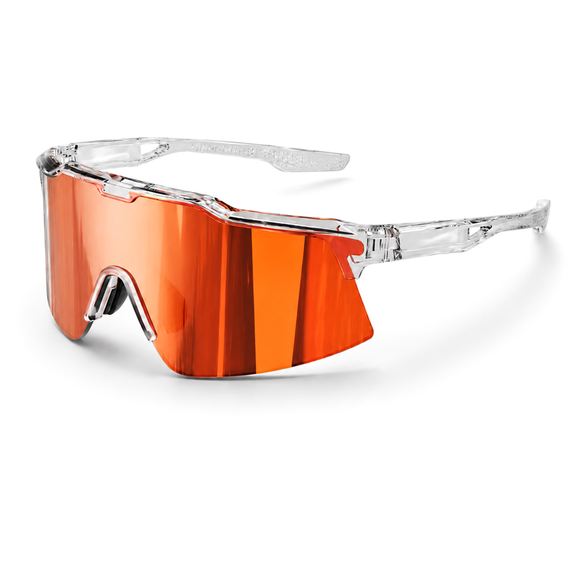 Mercuri The Halo one-piece sport sunglasses in Ember