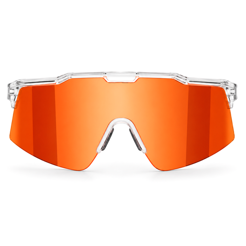 Mercuri The Halo one-piece sport sunglasses in Ember, front view