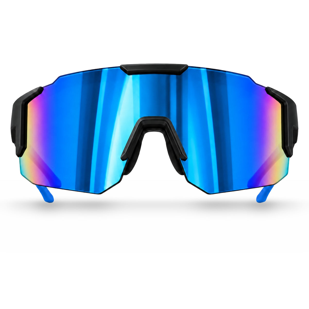 Mercuri The Shield wide-lens sport sunglasses in Glacier - front view